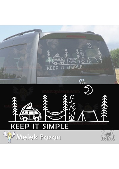 Yazı Tercihli Kamp, Karavan, Off Road Sticker