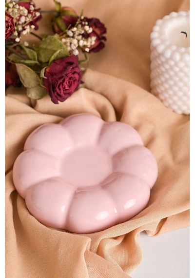 Mithra Life 2 Adet 95 Ml Papatya Şekilli Seramik Pembe Türk Kahvesi Fincan Takımı Mıt1159 Pembe