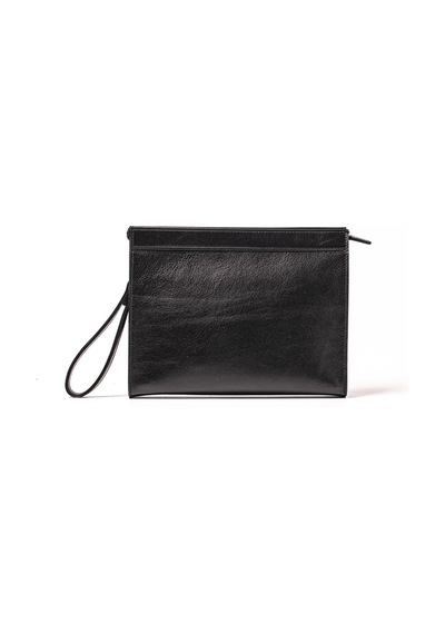 Black El Çantası Erkek Diğer 4297 Vergelio Purse Matte Crystal Clutch Bag Siyah