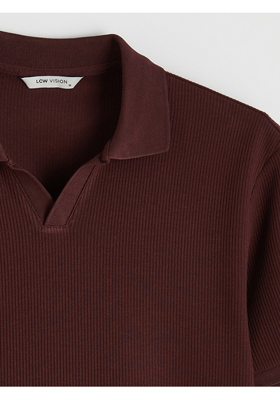 Lcw Vision Bordo Polo Yaka Erkek Tişört