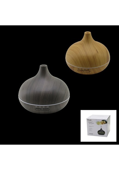 500ml Ahşap Desenli Aroma Diffuser Hava Nemlendirici - Kumandalı, Led