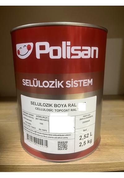 Polisan Selülozik Sistem Koyu Gri Kod:7046 2.5 L Polisan Selülozik Sistem Koyu Gri Kod:7046 2.5 L