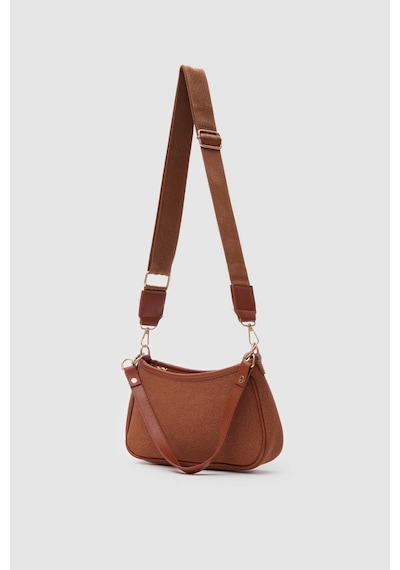 Shule Bags Farme Süet Baget Çanta Taba Taba
