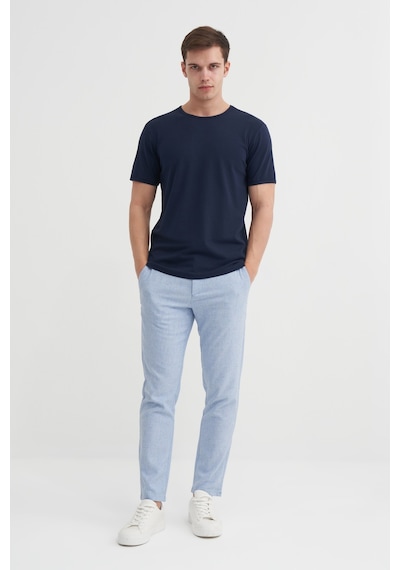 Cazador Erkek Lacivert Bisiklet Yaka T-shirt 46180 Lacivert