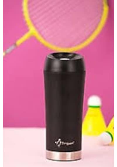 Penguen-3027 Siyah Mug Termos 400ml Siyah