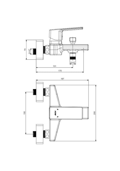 Eca Royal Banyo Bataryası Mat Siyah 102102666C1 Siyah