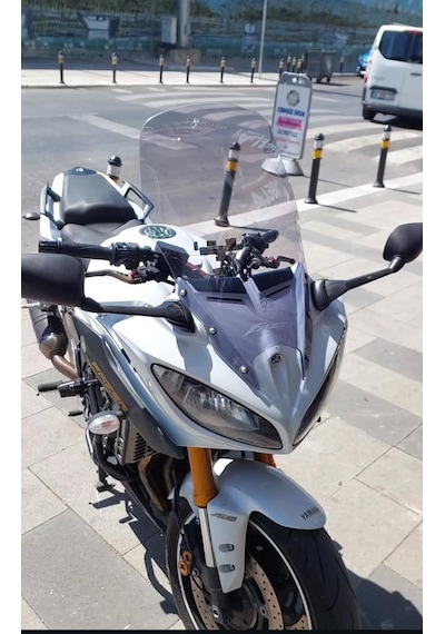 2011-16 Yamaha Fazer8 Uzun Ön Cam Zeus Açık Füme 61cm 4mm Fazer 8