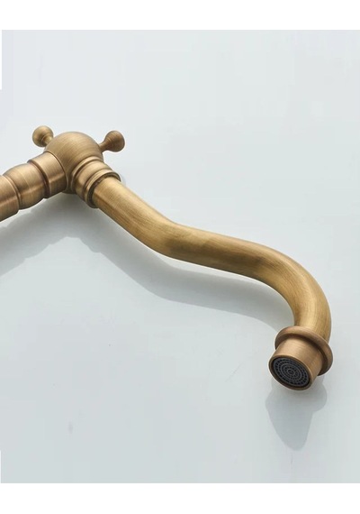 Rena Design Rustik Antik Evye Bataryası Mutfak Musluğu Eskitme Bakır Osmanlı Lavabo Çanak Armatür Otantik Bakır Eskitme Antik
