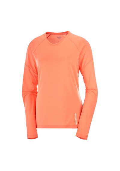 Salomon Cross Run Ls Tee W 2171 Fuşya