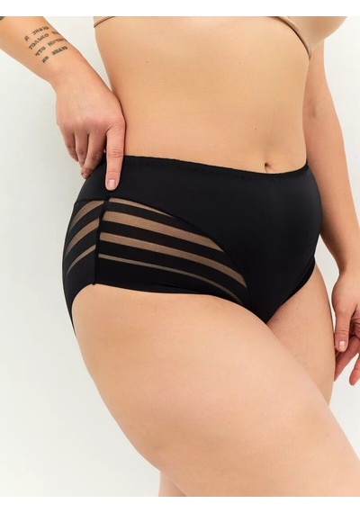 Paranto Model Tam Toparlayıcı Curve Model İz Yapmaz Relaxed Külot Siyah Renk Siyah