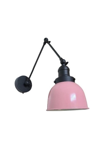 Rsylight Retro Metal Dekoratif Akrobatik Rustik Pembe Mafsallı Duvar Aplik Siyah
