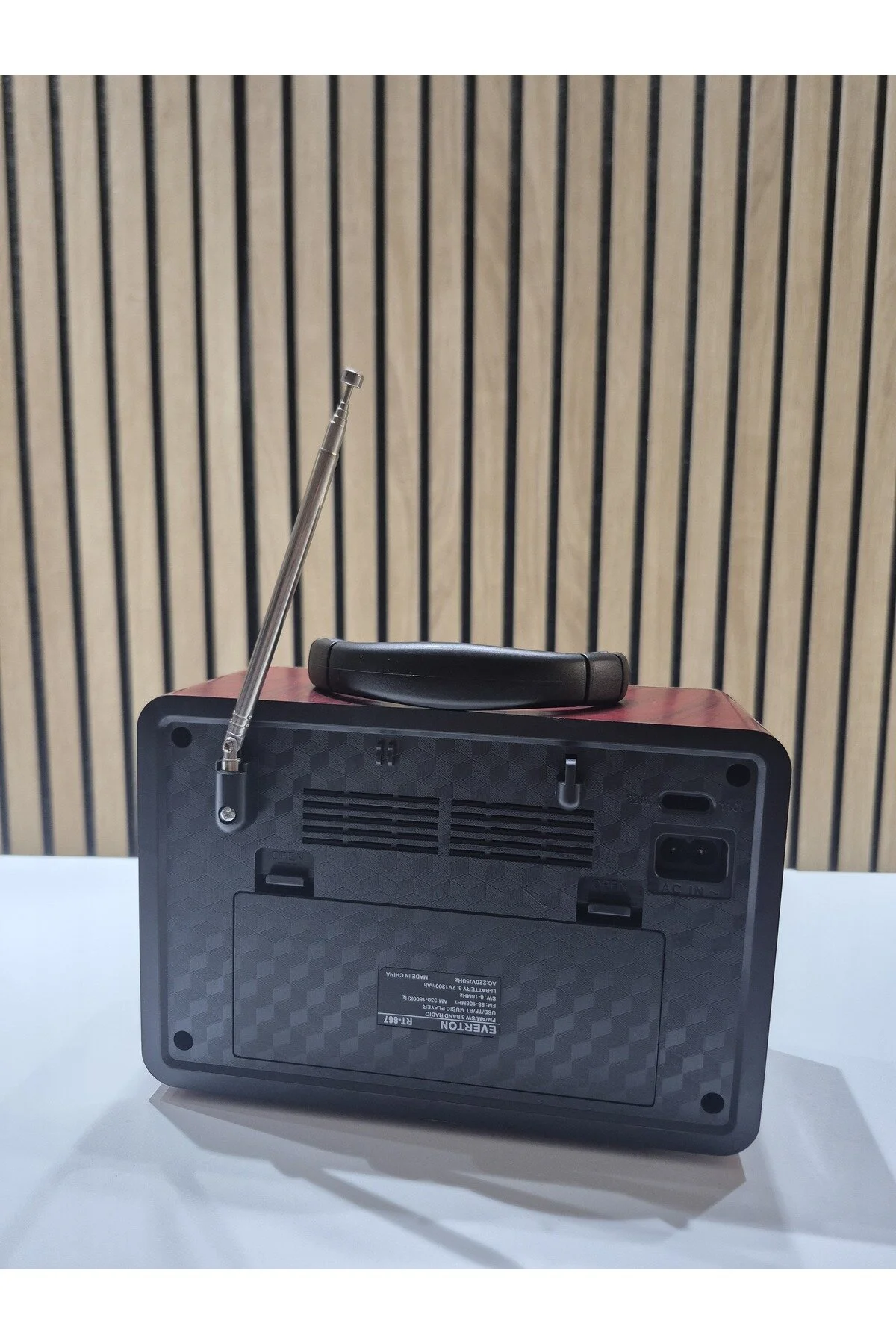 Rt-867 Modern Bluetooth Fm-usb-tf-aux Şarjlı Nostaljik Radyo