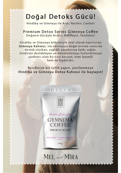 Premium Detox Series Gymnema Coffee 100g, Gimneya Ve Hindiba İçerikli Özel Formül Diğer