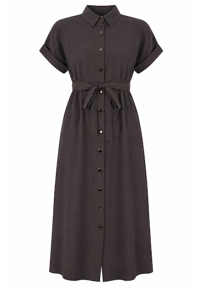 Double E-019 Haki Kadın Elbise 27kd52000108