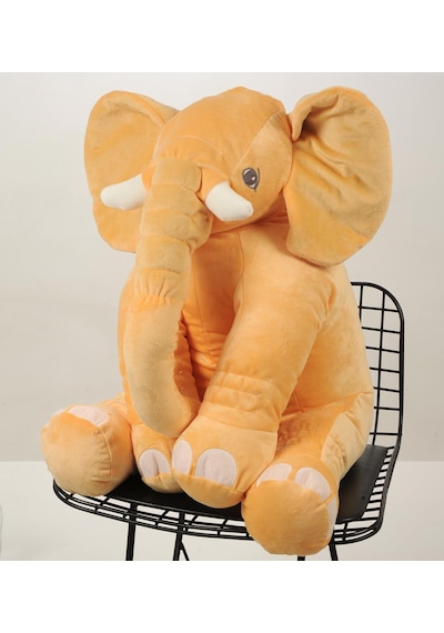Uyku Arkadaşım Peluş Fil - Büyük Yumuşacık 75 Cm -sevgiliye Hediye Bej
