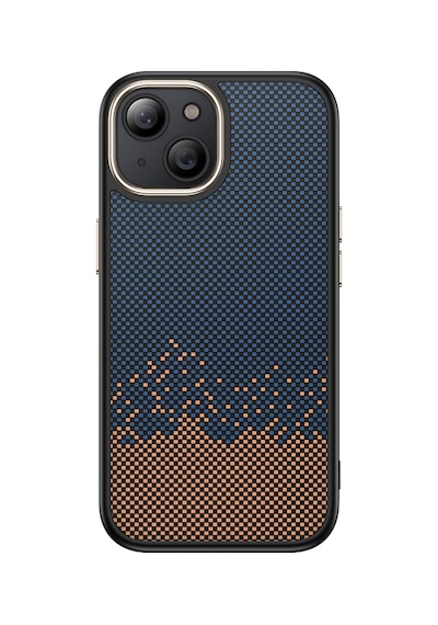 Teleplus Apple Uyumlu iPhone  15 Plus Kılıf M-safe Manyetik Şarj Karbon Fiber Görünüm Antina Kapak