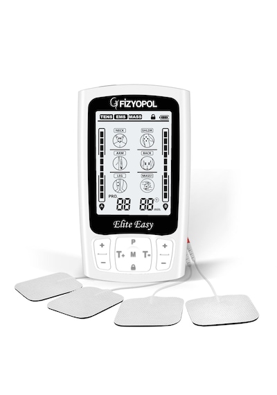 Fizyopol Elite Easy, Şarj Edilebilir, Bataryalı, 2 Kanallı, Portatif, Tens, Ems, Masaj Cihazı