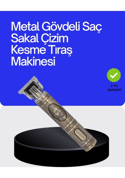 Dayanıklı Çelik Kafa Ve Güçlü Motorlu Saç Sakal Makinesi