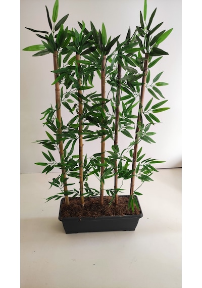 Rüzgar Yapay Çiçekçilik 100 Cm 5 Li Bambu Ağacı Yeşil