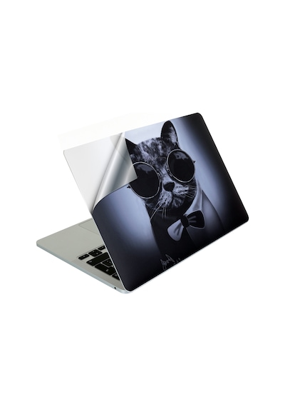 Apple Uyumlu MacBook Air 13.6 İnç Kılıf M2 M3 M4 M5 Yapıştırma Laptop Kaplama A3449 A3240 Siyah