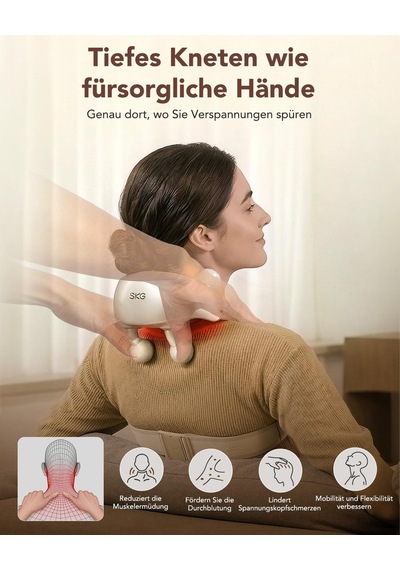 Skg H7 Ultra Isıtmalı Orijinal Kablosuz Shiatsu Boyun Masajı Diğer