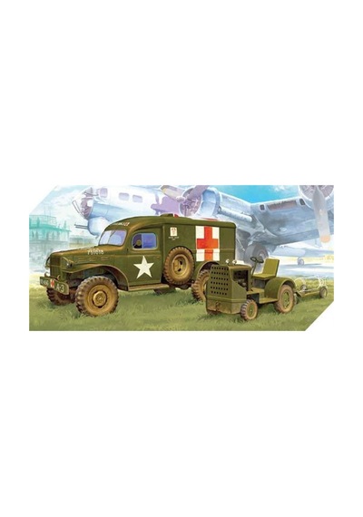Academy 13403 1/72 Ölçek, Amerikan Ambulans Ve Çekici Demonte, Plastik Maket Seti-49249