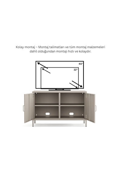 Pera Tv Ünitesi, Tv Dolabı,2 Kapaklı Dolap 100,50 X 40 X 64,50 Cm - 9 Renk Seçeneği Bulunmaktadır Bej Pera Tv Ünitesi, Tv Dolabı,2 Kapaklı Dolap 100,50 X 40 X 64,50 Cm - 9 Renk Seçeneği Bulunmaktadır Bej