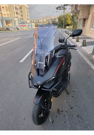 Motocam Rks Lince 125 Ön Cam 2021-2026 Model 55cm Füme Renkli 4mm Kısa
