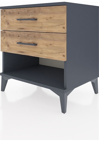 Hyperion Komodin 2 Çekmeceli 60x44x64 Antrasit-çam Antrasit