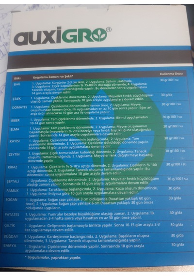 Auxigro Bitkisel Menşeli Aminoasit İçeren Katı Organik Gübre 200 G