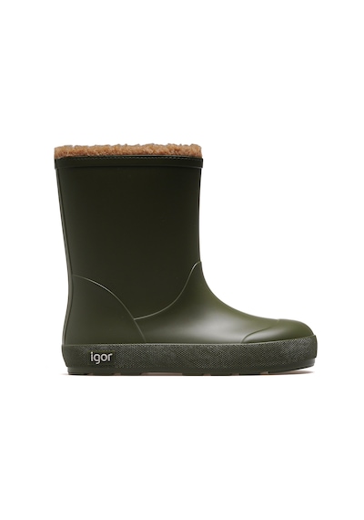 Igor İgor Yogi Borreguito Unisex Çocuk Kürklü Su Geçirmez Çizme 25k W10306 Haki Haki