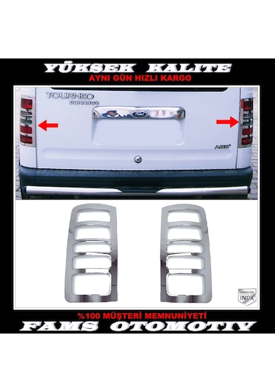 Ford Connect Krom Stop Çerçeve 2 Prç. 2002-2009 Arası P. Çelik