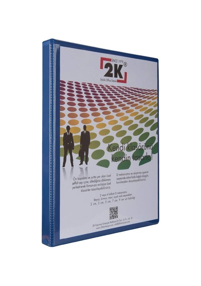 Klasör A4 Pvc 2 Cm 2 Halkalı 150 Yaprak Kapasiteli 25,5x32 Cm. Mavi Diğer