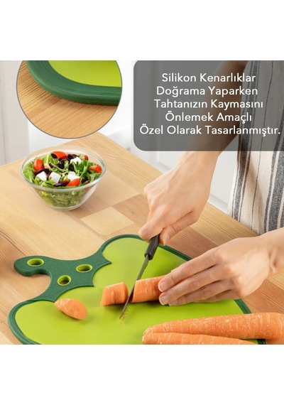 Dolma Biber Figürlü Kaydırmaz Kesme Tahtası Doğrama Panosu Diğer