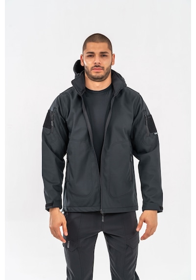 Combat Tactical Tactical Mont Su Ve Rüzgâr Geçirmez Softjell Outdoor Motorcu Montu - 314-755-siyah