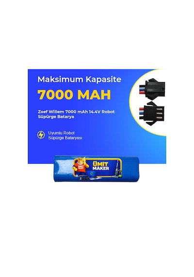 Zoef Willem 7000 Mah 14.4v Robot Süpürge Batarya