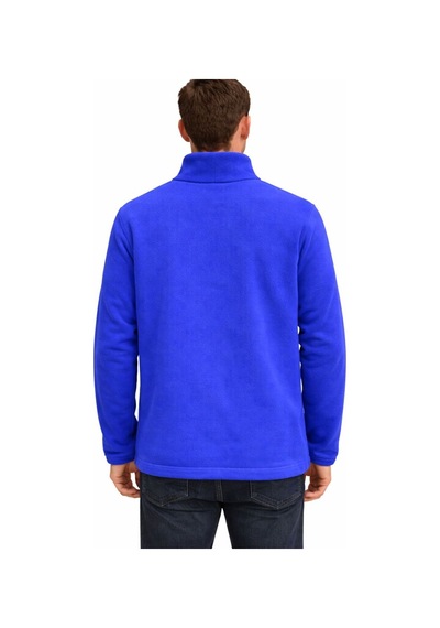 Mekaizen Unisex Polar Ceket Fermuarlı, 3 Cepli Ve Sıcak Tutar Mavi