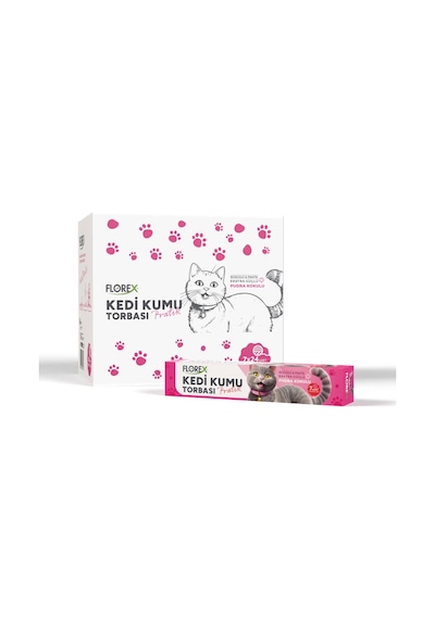 Florex Kedi Kumu Torbası Pudra Kokulu 7'li Paket