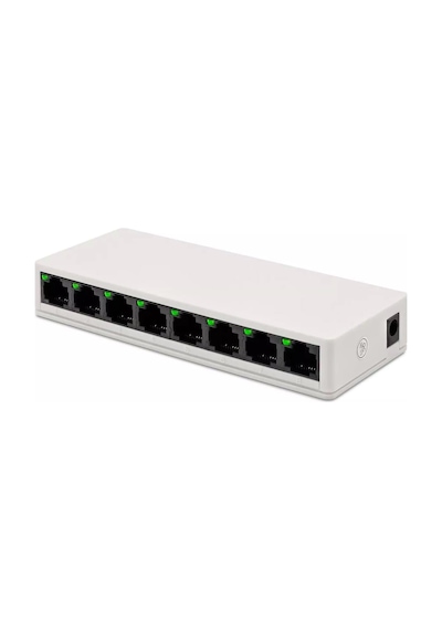 Nr4 8 Port Switch Led Işıklı Rj45 100mbps Ethernet İnternet Dağıtıcı Ağ Hub Ev Ofis İçin