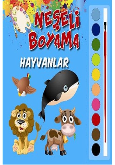 Neşeli Boyama Hayvanlar- Parıltı Yayınları
