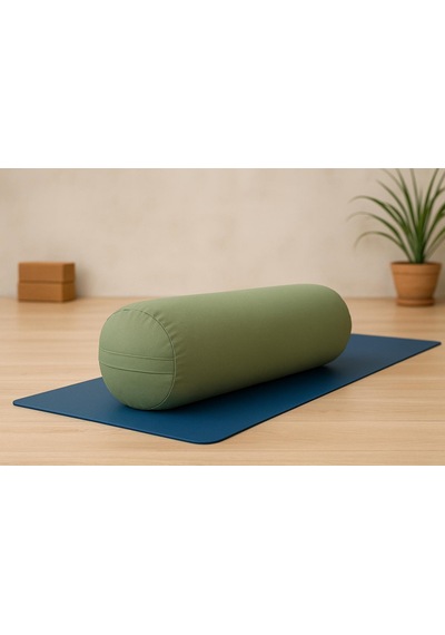 Bolster Minderi - Silindir Yoga Yastığı - Sosis Yastık Yeşil