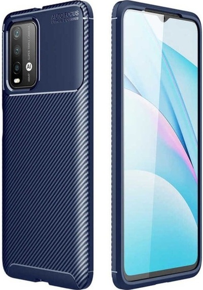 Xiaomi Redmi 9t Kılıf Zore Negro Silikon Kapak Lacivert