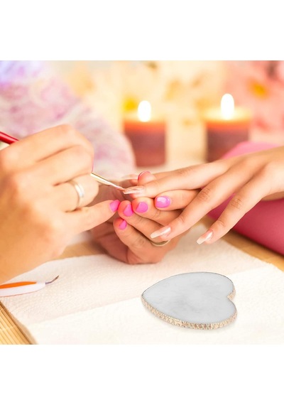 Dekoratif Nail Art Oje Ve Boya Karıştırma Paleti Kalp