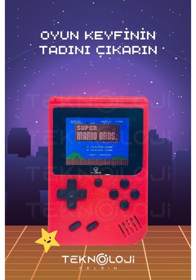 Mini Atari Gameboy Oyun Konsolu Gamebox Kollu Atari 400 Oyunlu