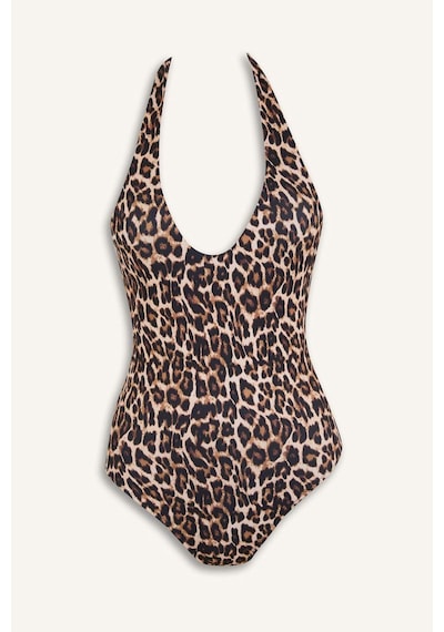 DeFacto Leopar Desenli Mayo-Fall in Love D4048AX25SPBK81 Siyah