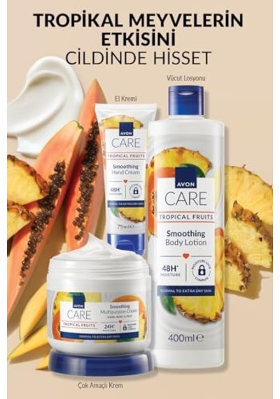 Tr Care Tropical Fruits Ananas, Mango Ve Papaya Özlü Vücut Losyonu 400 Ml