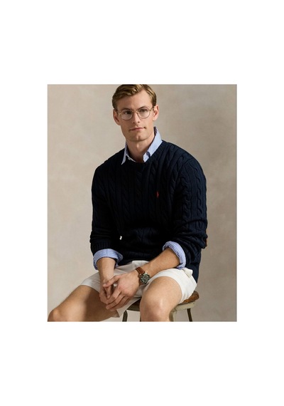 Polo Ralph Lauren Örgülü Triko Kazak Lacivert