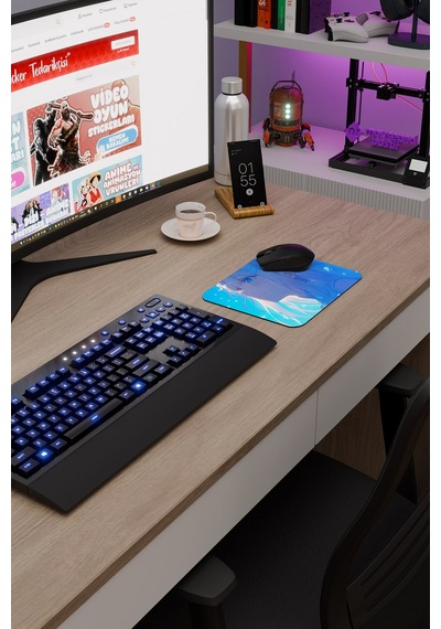 Re Zero Kaymaz Dikişli Kauçuk Oyuncu Mousepad V1 - 22x18 Gaming Mouse Pad Fare Altlığı