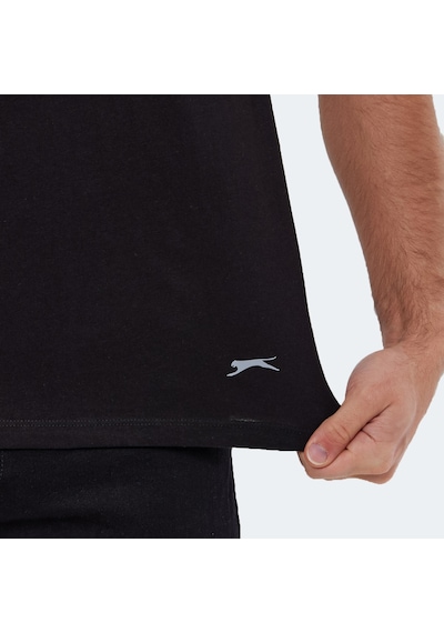 Slazenger KAURI IN Erkek Tişört Siyah