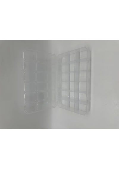 Organizer Plastik Kutu Box 18 Sabit Bölmeli 185x295x40mm